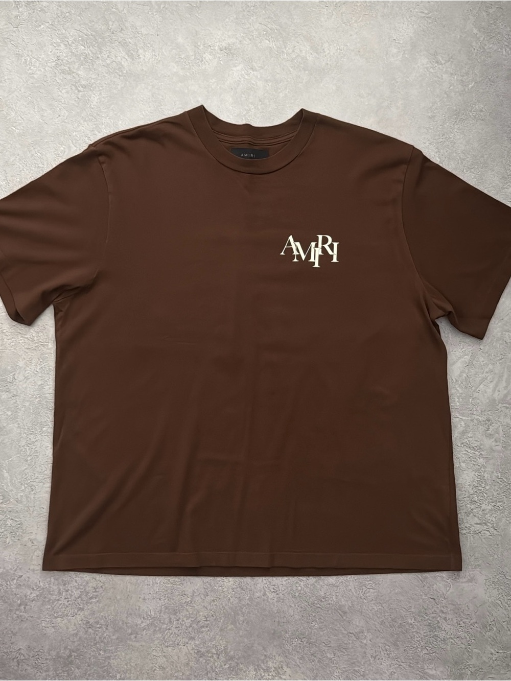 AMIRI Men's Staggered Logo T-Shirt in Potting Soil